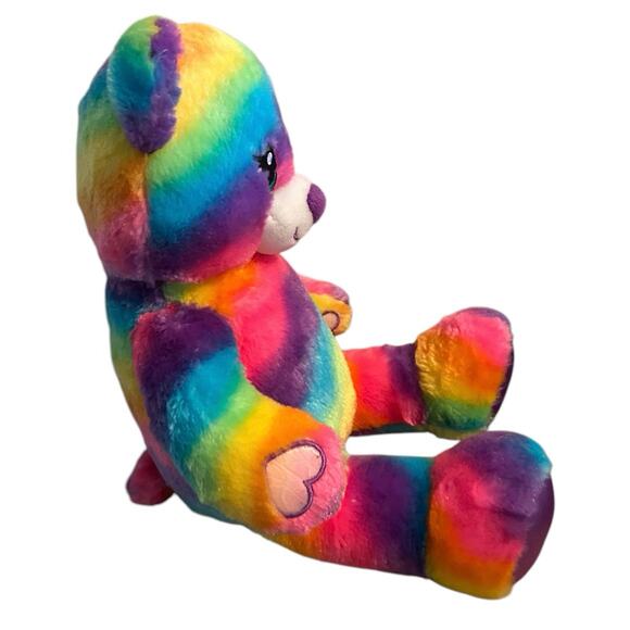 Build A Bear Rainbow Bear Plush 2018 Multi Color - Picture 4 of 7